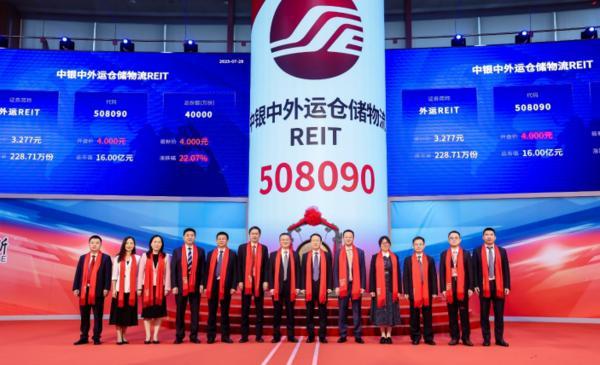 中银中外运仓储物流REIT成功上市