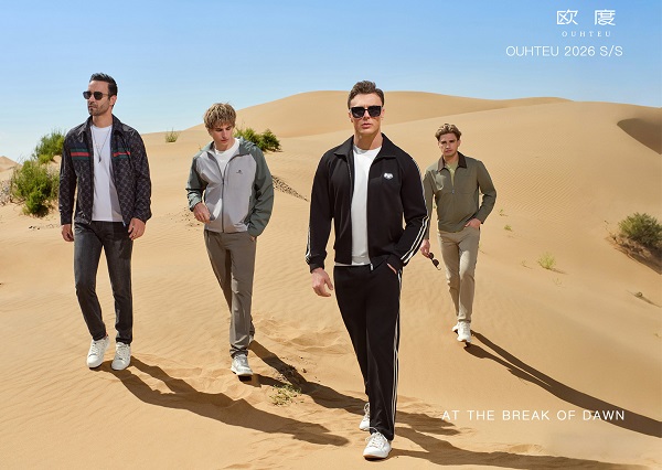 欧度2026春夏形象大片，于沙漠绿洲间重释男性从容